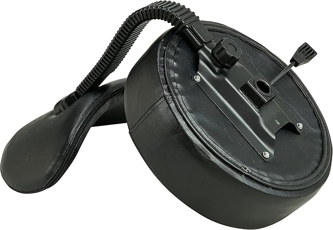 Round Chair with Back,Thick Sturdy Padding,Swivel Rolling Stool,Adjustable Stool with Wheels (with Back, Black)