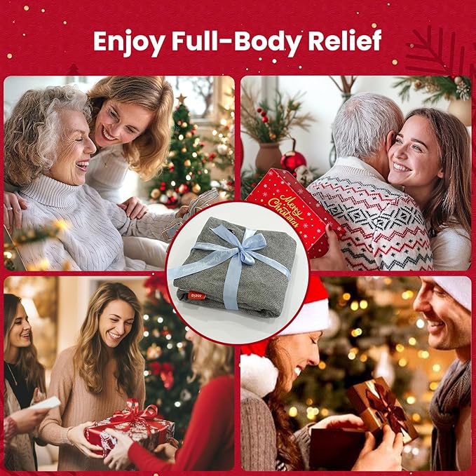 Heating Pad, Heated Shawl Wraps for Women,Portable Heated Shawl 29.53" × 57.09 "(75x145CM) Extra Large XXXL, 3 Heating Levels Heat Pad, Gifts for Women and Mom,