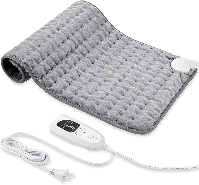 Electric Heating pad for Back Neck Shoulder Knee Arms Legs- Electric Heat Pads with 6 Heat Settings & Auto Shut Off &Dry/Moist Heat Heating Pad for Birthday Mother Father Girl Men Women