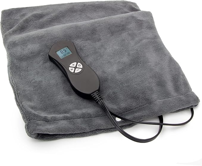 DMI Digital Ultra Soft Heating Pad with Fully Customizable Heat Setting and Moist Heat Insert, Programmable Timer, FSA & HSA Eligible