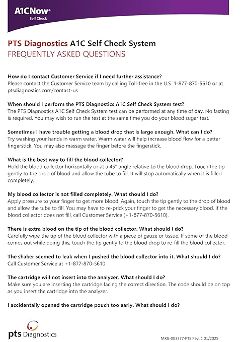 A1CNow SelfCheck, A1C Home Test, Includes Analyzer and 4 Tests, Displays Results in 5 Minutes, For Monitoring Glycemic Control in People with Diabetes, Fingerstick Sample