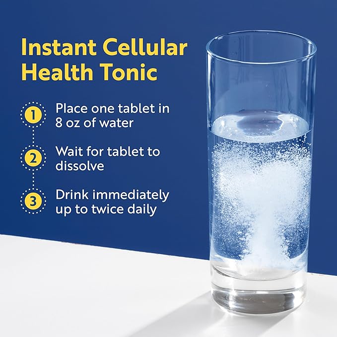 Researched Nutritionals H2 Absorb Molecular Hydrogen Tablets - Instant Hydrogenated Water & Antioxidant Supplement - Rejuvenating Drink to Promote Energy & Healthy Aging (60 Tablets)