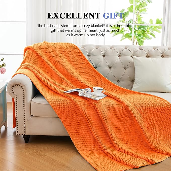 L'AGRATY Knitted Weighted Blanket - 48"x72" 20lbs Cooling Chunky Knit Heavy Blanket for Adults Braided Crochet Throw Thick Cable Yarn Knit Decorative No Beads Evenly Weighted Machine Washable