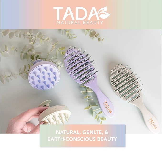 Scalp Massager Shampoo Brush for Hair Growth & Stress Relief | Soft Silicone Scalp Scrubber for Deep Cleansing & Exfoliation (Beige)