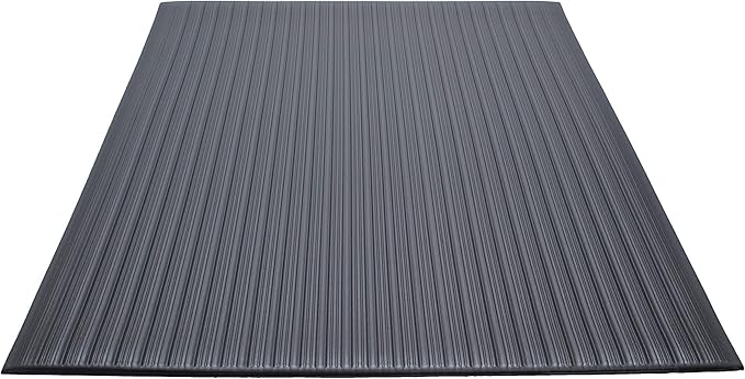 Guardian Floor Protection 24031202 Air Step Anti-Fatigue Floor Mat, Vinyl, Black, Reduces fatigue and discomfort, 3' Length, 12' Width