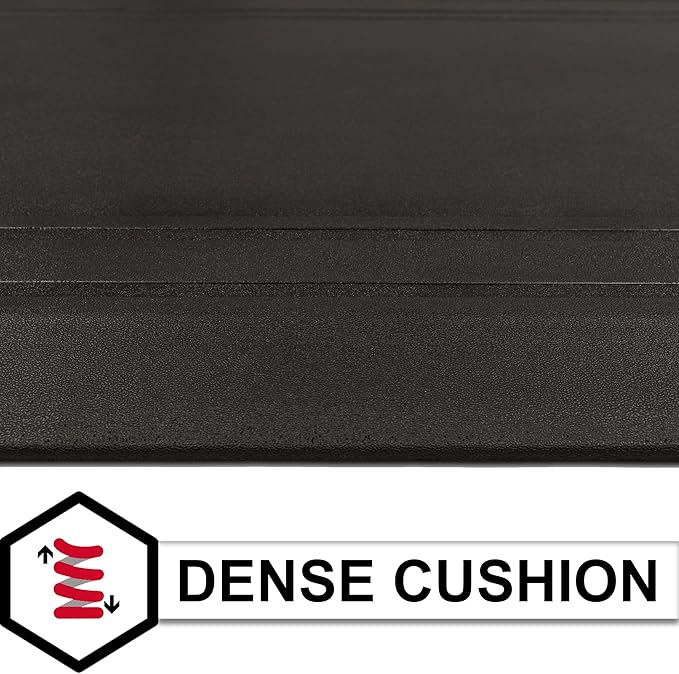 Tempur-Pedic Ultra Comfort Anti-Fatigue Frame Raven 1' 8" x 3' 6" Kitchen Floor Mat Cushioned Ergonomic Standing Desk Mat Waterproof Non-Skid Foam