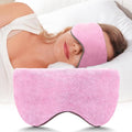 Mr. Sandman Weighted Eye Mask for Sleeping, Blackout Sleep Mask, Reversible Cool & Cozy Compress for Dry Eyes, Headache Migraine Relief, Eye Cover for Travel, Gifts for Women & Men, 0.5 lb, Pink
