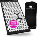 Bed of Nails Acupressure Mat – Original Bon Acupressure Design with 8820 Precision Nails, 29 x 16 x 1", Jet Black