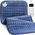 Blue Heating Pad Perfect Christmas, Mothers Day & Birthday Gifts for Women, Mom, Grandma, Soothing Electric Heat Wrap, Cozy Stocking Stuffer & White Elephant Gift