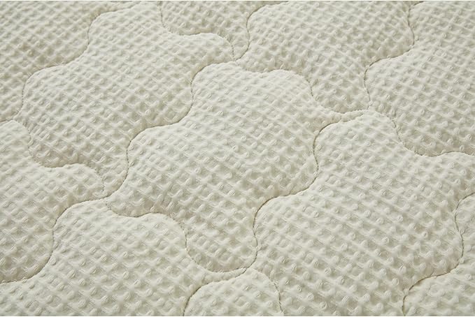 ZZZhen Weighted Blanket - High Breathability - 48''72'' 15LB - Premium Heavy Blankets - Calm Sleeping for Adult and Kids, Durable Quilts Waffle White, 48''72'' - 15LB