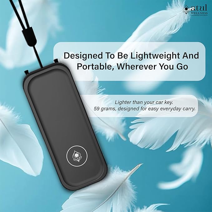Personal Wearable Air Purifier, Pocket Portable Air Cleaner for Car, Home & Travel, 3rd Gen 50 Million Anions/cm³, Rechargeable PM2.5 Smog & Odor Protection
