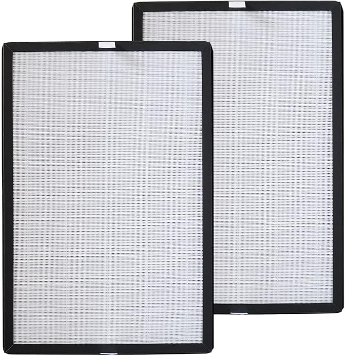 PUREBURG Replacement Filters Compatible with Bagotte BAP20 Air Purifier Filter Part BAP20-HF, 2-Pack H13 True HEPA Activated Carbon 3-Stage Filtration For Air Clean Dust VOCs
