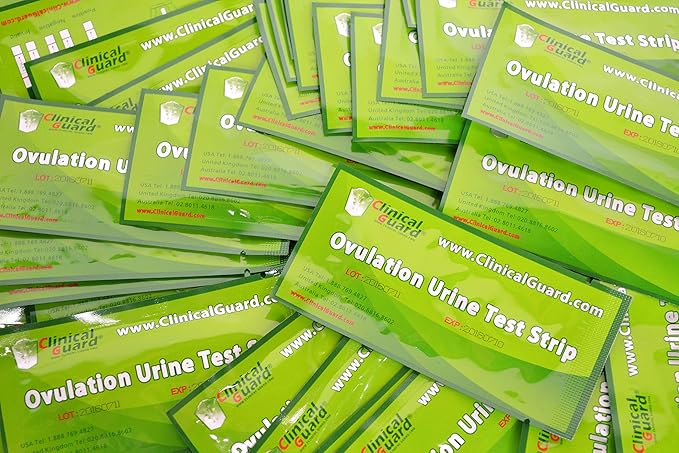Clinical Guard Ovulation Test Strips Pack of 20 - Accurate Measurement Within 5 min - Ovulation Tests Cost-Effective Fertility Test for Women
