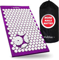 Premium Acupressure Mat, 8,358 Acupuncture Pressure Points for Back Pain Relief, Increased Energy, Relaxation with Drawstring Bag, 26x16x1", Purple