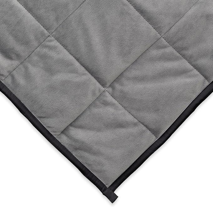 Ella Jayne - Luxury Collection Reversible Weighted Blanket for Adults, Queen, King, Twin Sizes, Heavy Black - 12lb