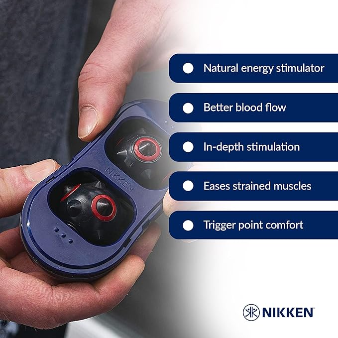 Nikken MagDuo - Massager 13201 - Compact Magnetic Deep Tissue Massager for Fatigue, Tension, and Muscle Comfort