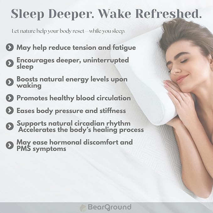 BearGround Grounding Sheets Queen, Deep Pocket 5% Silver Fiber and 95% Organic Cotton, Fitted Earth Grounded Bed Sheets for Improved Sleep (Deep Grey, Queen - 60"x80"x13")