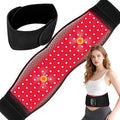Red Light Therapy Belt for Body - Cordless 660nm&850nm Infrared Light Therapy Device with Vibration Pulse Timer, Heating Pad Wrap for Back Shoulder Waist Muscle Pain Relief at Home Office Travel