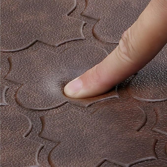 WISELIFE Kitchen Mat Cushioned Anti Fatigue Floor Mat,20"x32", Thick Non Slip Water Resistant Kitchen Rugs and Mats,Heavy Duty Foam Standing Mat for Kitchen,Floor,Home,Desk,Sink, Brown