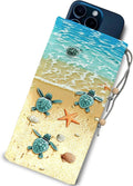 EMF Shield Sleeve for Cell Phone Reduce Signal Anti-EMP Pouch Against Radiation, EMF, 5G, RFID Blocking 4x8 Inch Beach Sea Turtle Phone Sleeve Bags