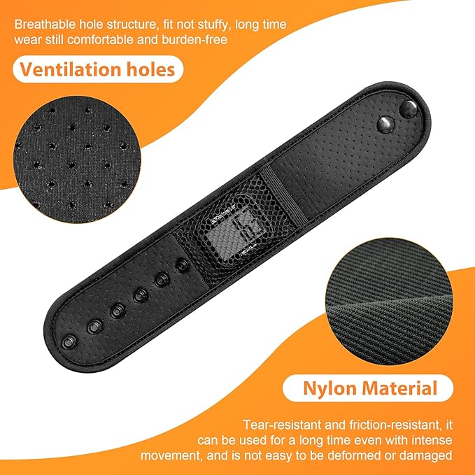 Ankle Straps for Fitness Trackers, Soft Adjustment Pedometer Ankle Band Compatible with Fitbit, Breathable Mesh Sports Ankle Strap for Men and Women