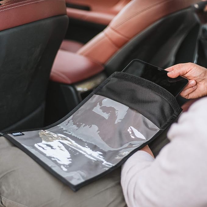 OffGrid by EDEC - Tablet Faraday Bag with Window - Signal Blocking, Anti-Tracking, Anti-Spying, EMP Protection for Tablets, Cell Phones, Key Fobs and Credit Cards