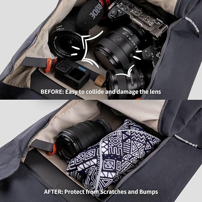 PGYTECH Protective Wrap, Anti-scratch Lens Camera Wrap, Lens protector, Magic Self-Adhesive Cloth Protective Camera Wrapper for DSLR/Camera Lens/Phone/Accessories