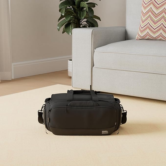 Mission Darkness Disconnect Faraday Duffel Bag + 4 Detachable Faraday Pockets // Military-Grade RF Shielding for Large Electronics & Mobile Devices // Travel Protection Signal Isolation Data Privacy