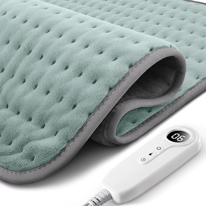 XXL Heating Pad for Back Pain Relief, Large Heating Pads Gifts for Mom Dad Wife Husband Her Grandma Christmas Mother's Day Birthday, Heat Pad for Women/Cramps/Legs/Shoulder/Feet w/Auto Shut Off