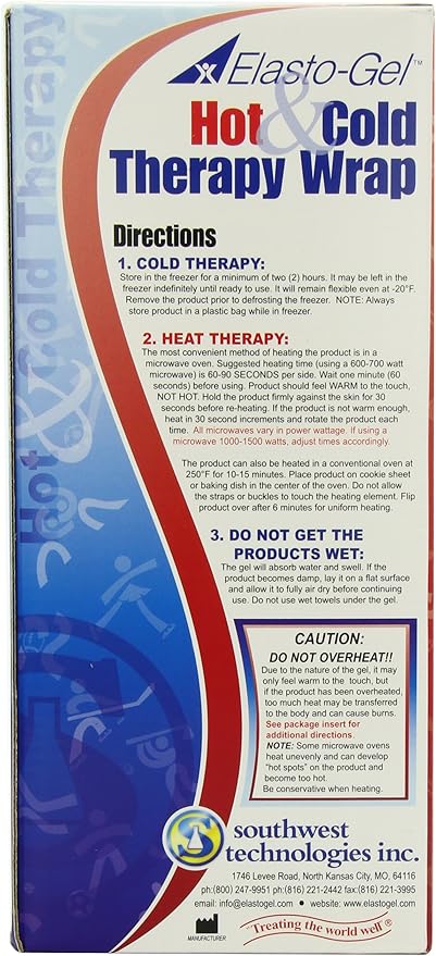 Elasto Gel, Hot/Cold Wrap, 9 X 24,