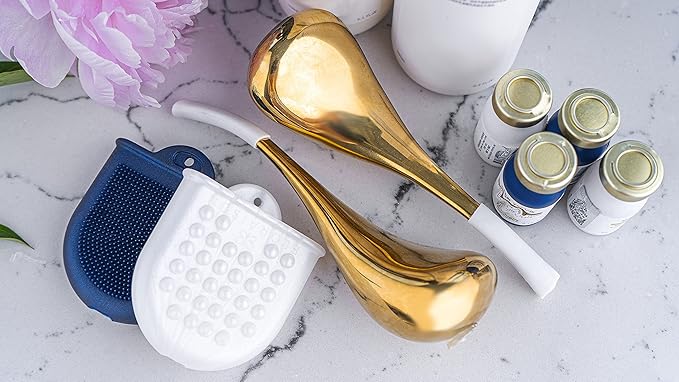 Floraison Unbreakable Stainless Steel Magic Cooling Beauty Facial Sticks for Face, Neck & Body Cryo Sticks & Cold Roller for face Puffiness & Wrinkles, Wine-Chilling Wands