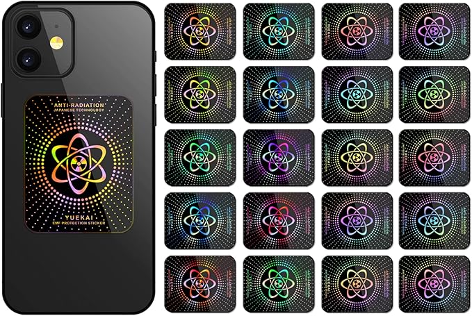 Stickers for Cell Phones/Laptops/Tablets/All Devices, [Reusable], Effectively Shields 99% of Electronic Pollution, Healthy and Stylish, Suitable for Someone, 2.4 x 2.0 x 0.02 inches - (20 Pcs)