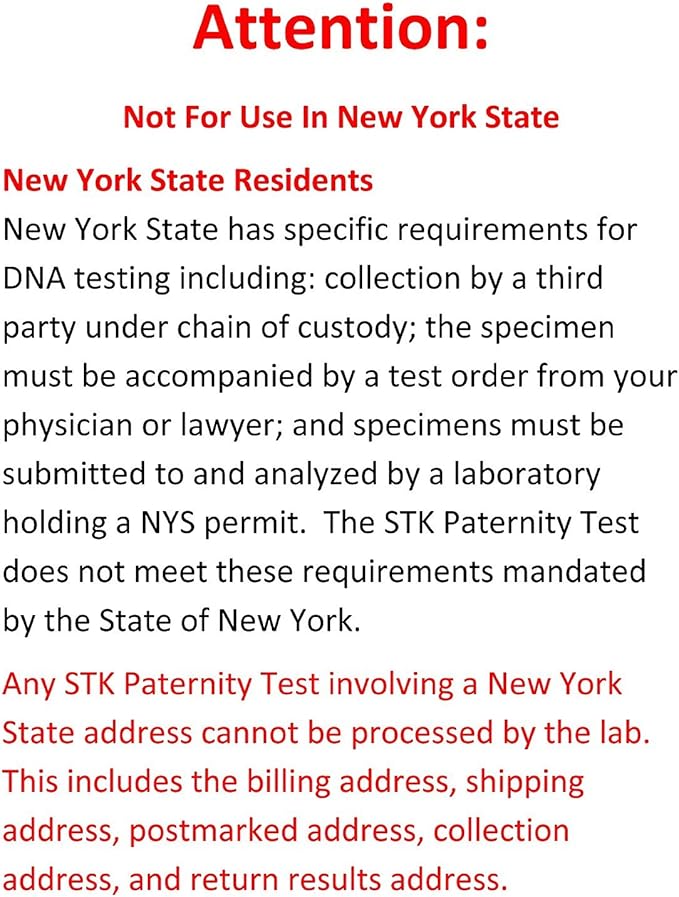 STK's Paternity Test Kit - Includes All LAB FEES and Free Return Mailer for 99.999% Accurate 2-Person Testing
