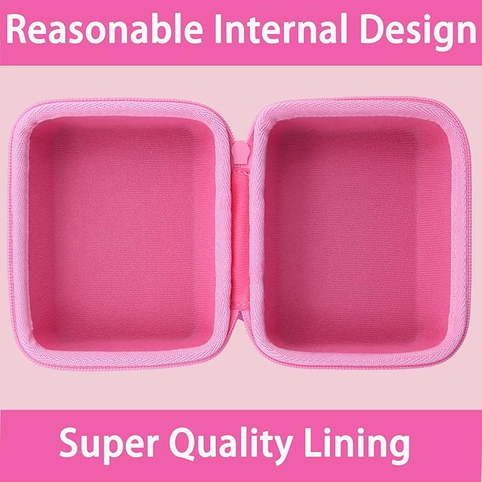 co2CREA Hard Case Replacement for OMRON Evolv Bluetooth Wireless Upper Arm Blood Pressure Monitor BP7000 HEM-7600T-BK (Pink Case)