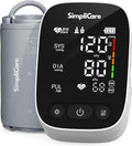 Upper Arm Blood Pressure Monitor for Home Use, FDA 510(k) Cleared Class II Medical Device, Wide-Range Cuff 22–42 cm, Large 5.2" LED Display, Dual User, USB-C & Battery (AES-U382)