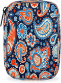 Color Psychedelic Paisley Travel Pill Organizer Box Weekly Portable Pill Case Daily Pills 7 Day Small Birth Control Pills Container Removable Compartments for Medicine Vitamins Fish Oil