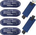 Ice Packs for Injuries Reusable, 4 Pack Hot and Cold Gel Packs and 2 Pack Adjustable Flexible Gel Wraps for Back Shoulders Arms Knees and Legs Injury Recovery, Alleviate Joint and Muscle Pain Relief