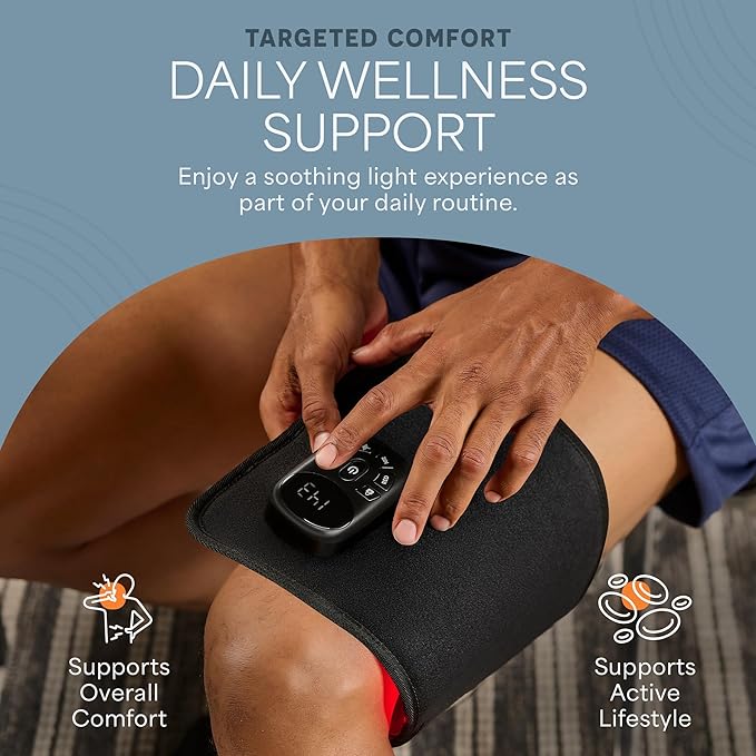 Lifepro Red Light Therapy Belt – Infrared Red Light Therapy for Body, Back and Shoulder with Triple Chip LEDs, Allevared Belt with 660nm & 850nm Wavelengths – for Daily Comfort & Wellness Support