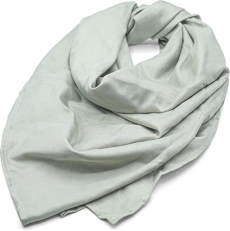 Halsa EMF Protection Scarf Silver Fiber Fabric, RF Blocking Radiation Protection from 5G, 4G, WiFi, Cellular, Bluetooth. High Shielding Efficiency, Unisex. Multiple Ways To Wear.