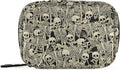 Gothic Skull Skeleton Pill Case, Portable Weekly Pill Box Bag Container 7 Days Pill Organizer Vitamin Supplement Holder with Zipper for Travel Family Business