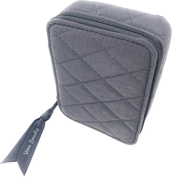 Vera Bradley Travel Pill Case Classic Black (Carbon Gray)