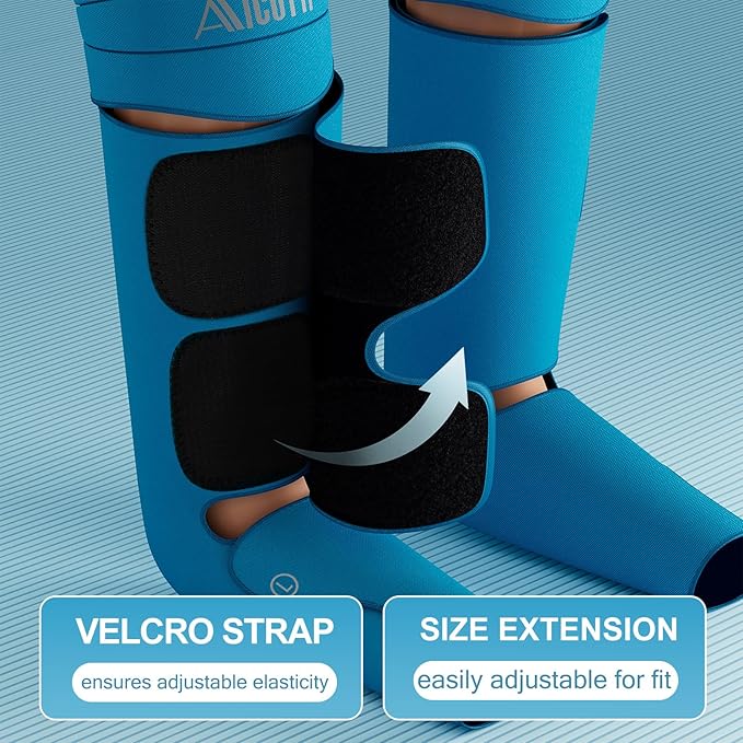 Professional Air Compression Leg Massager with Heat - Mothers Day Gifts for Mom, Wife, Women, Fathers Day for Dad, Husband, Men from Daughter or Son - Pain Relief for Foot, Calf, Knee & Thigh
