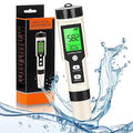 Hydrogen Water Tester 4 in 1 PH,H2,ORP&Temp,pH Meter ORP Meter Hydrogen Tester for Water with ATC & Backlight,Accurate Hydrogen Water ppb/ppm Meter