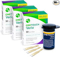 OneTouch Verio Test Strips - 90 Count - Diabetic Test Strips for Blood Glucose Meter & Daily Blood Sugar Levels - 30 Count/Pack (3 Pack)