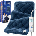 BOB AND BRAD Far Infrared Weighted Heating Pad for Back Pain Relief, FSA-HSA Eligible, Large 12x24 Electric Heat Pad with Auto Off, Deep Moist Heat & Hands-Free Strap for Cramps, Knee, Neck, Shoulder