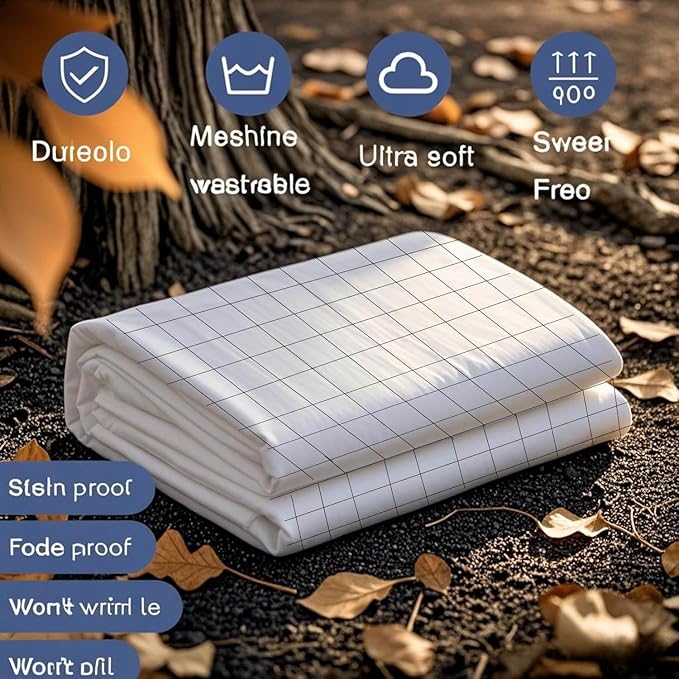 Grounding Sheets, 20% Pure Silver Fiber + 80% Organic Cotton, Grounded Sheet Earth Connected Bedding Fitted Earth Sheets with Cord