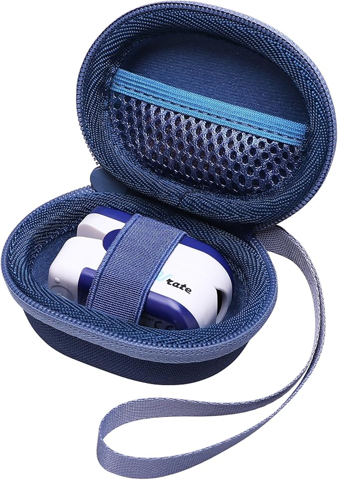 XANAD Pulse Oximeter Case for Zacurate, Innovo, Vibeat, iHealth, Santamedical, Children Fingertip Pulse Oximeter Blood Oxygen Saturation Monitor,Case Only (Blue)
