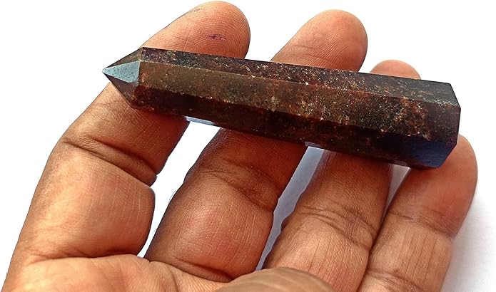 WholesaleGemShop 3 Inch Gemstones Obelisk Tower Jumbo Facet Aura Rock Crystal Natural Polished Earth Wand Spirit