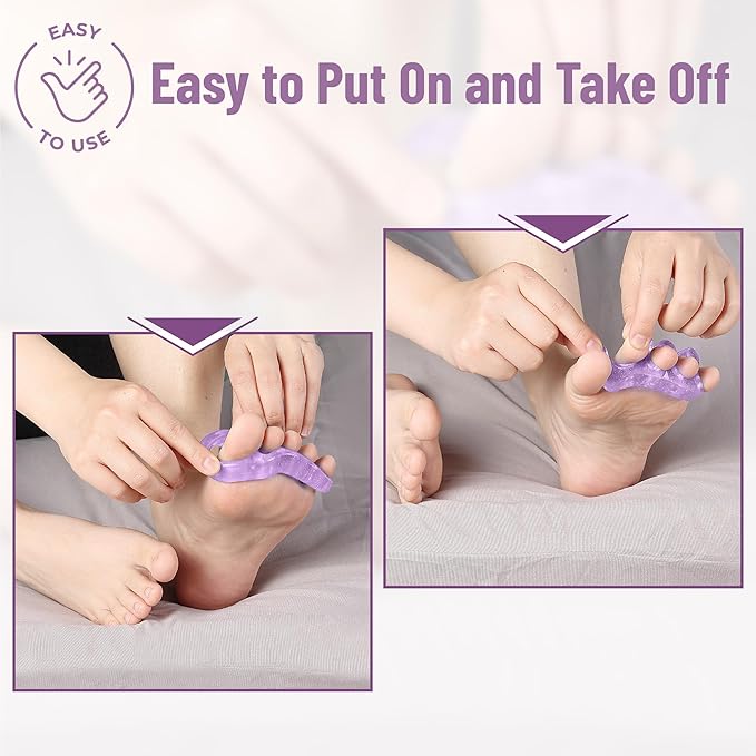Dr. JK- ToePal Gel Toe Separator, 4 Pairs, Toe Spacers, Bunion Corrector