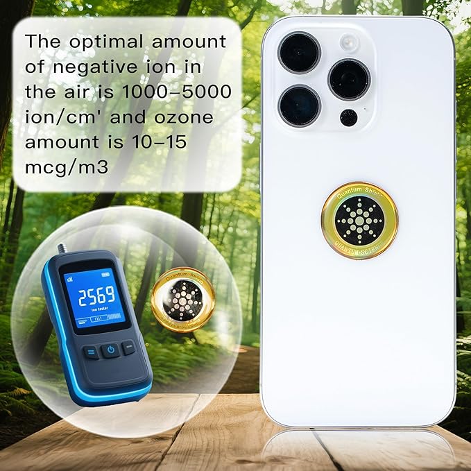 EMF Stickers Blocker Neutralize Shield Protection from Cell Phones cased and Electronic Devices WiFi 5G Tablets Laptops Computers Monitors (6Pcs Golden)